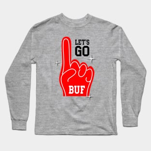 Footbal cheers finger sign Long Sleeve T-Shirt